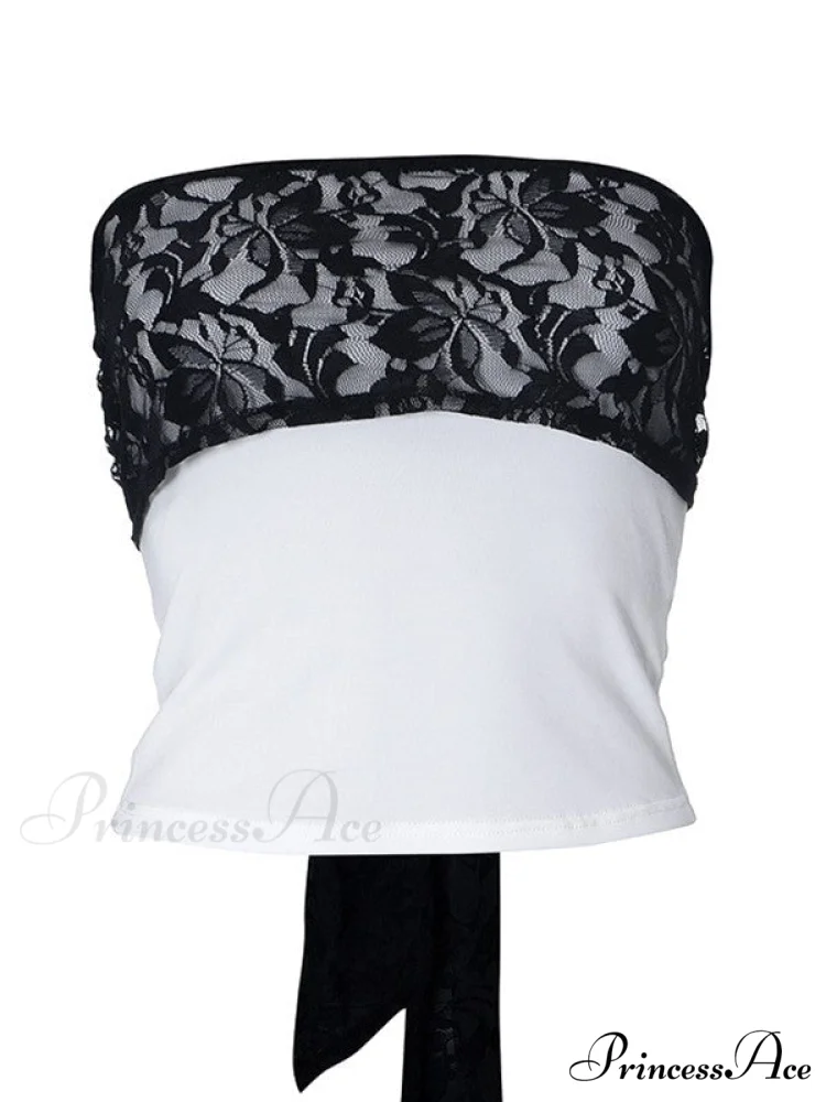 Lace Corset Graceful White Tops - Image 4