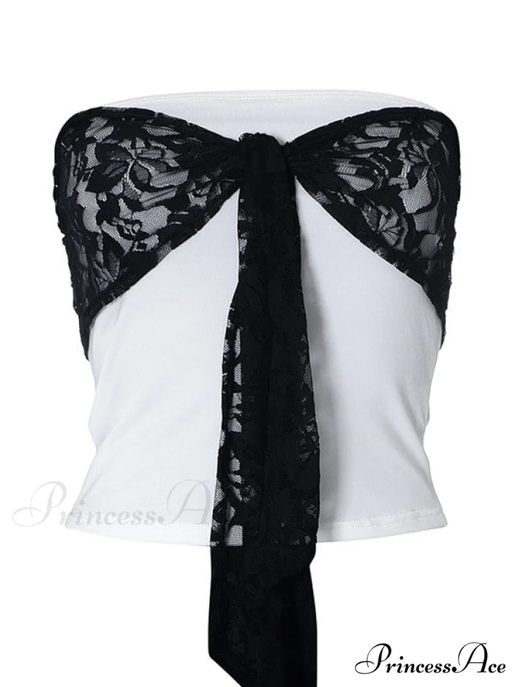 Lace Corset Graceful White Tops - Image 5