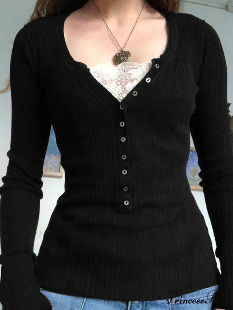 Lace Paneled Graceful Brown Tank Top - Image 7