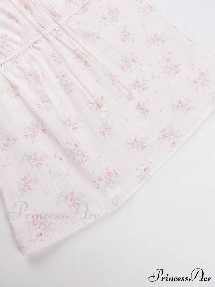 Lace Paneled Graceful Denim Corset Top - Image 2
