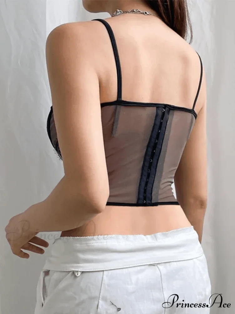 Lace Paneled Long Trendy Sleeve Striped Blouse - Image 4