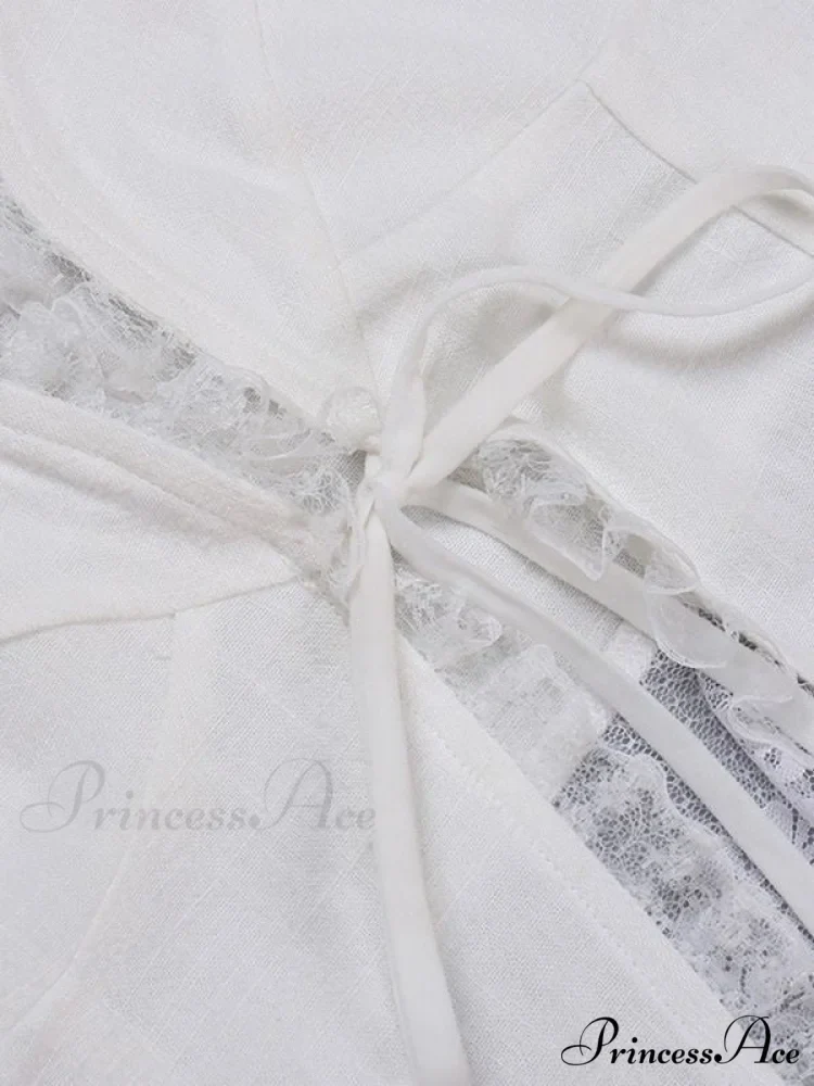 Lace Trim Ribbed Trendy Two Piece Set - Image 12