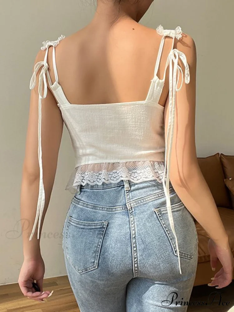 Lace Trim Ribbed Trendy Two Piece Set - Image 9