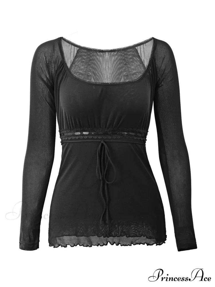 Lace Trim Graceful Strapless Corset Top - Image 4