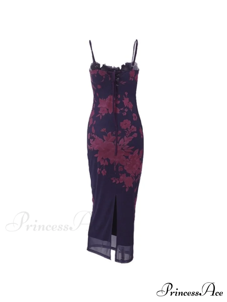 Lace Trim Tie Trendy Strap Crop Cami Top - Image 4
