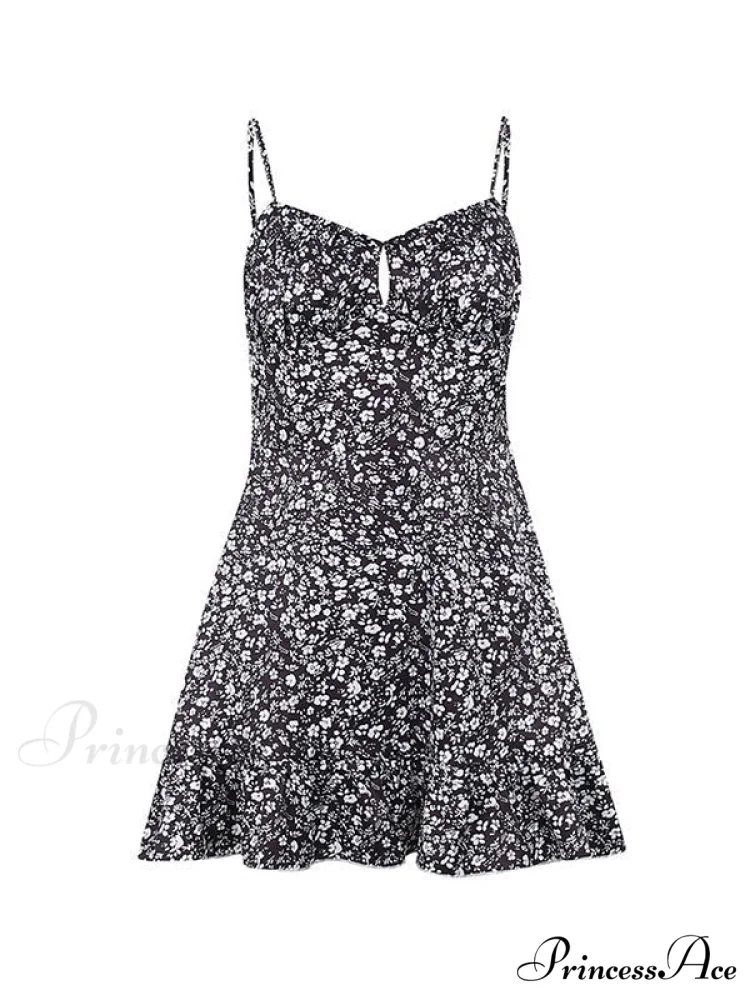 Lace Up Ruffle Trendy Corset Mini Dress - Image 5