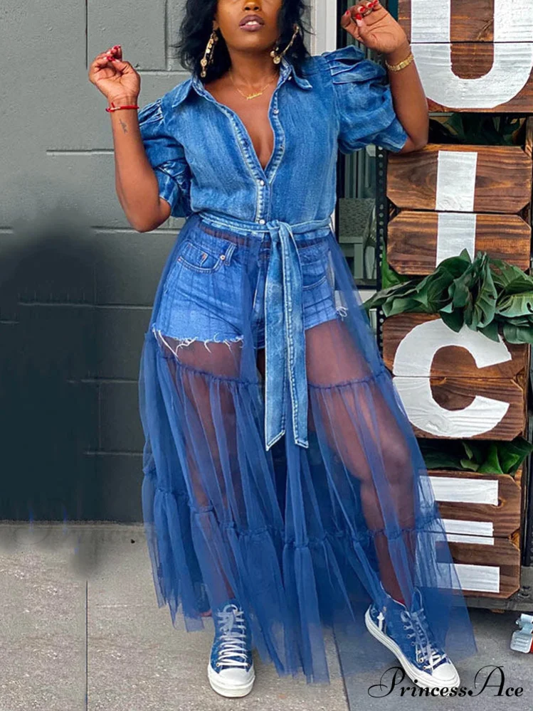 Denim Charming Tassel Shorts - Image 2