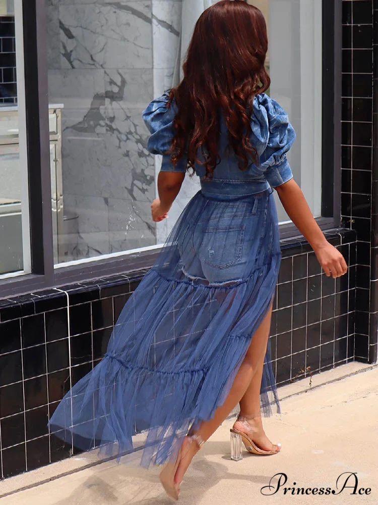 Denim Charming Tassel Shorts - Image 4