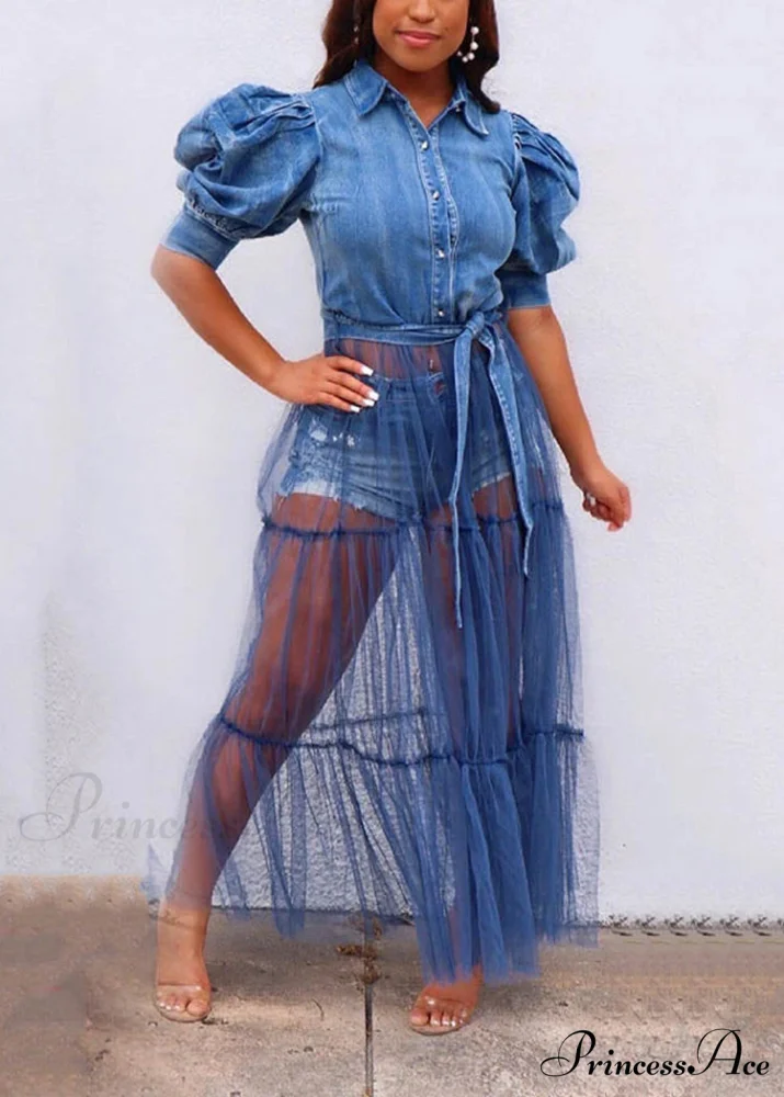 Denim Charming Tassel Shorts - Image 5