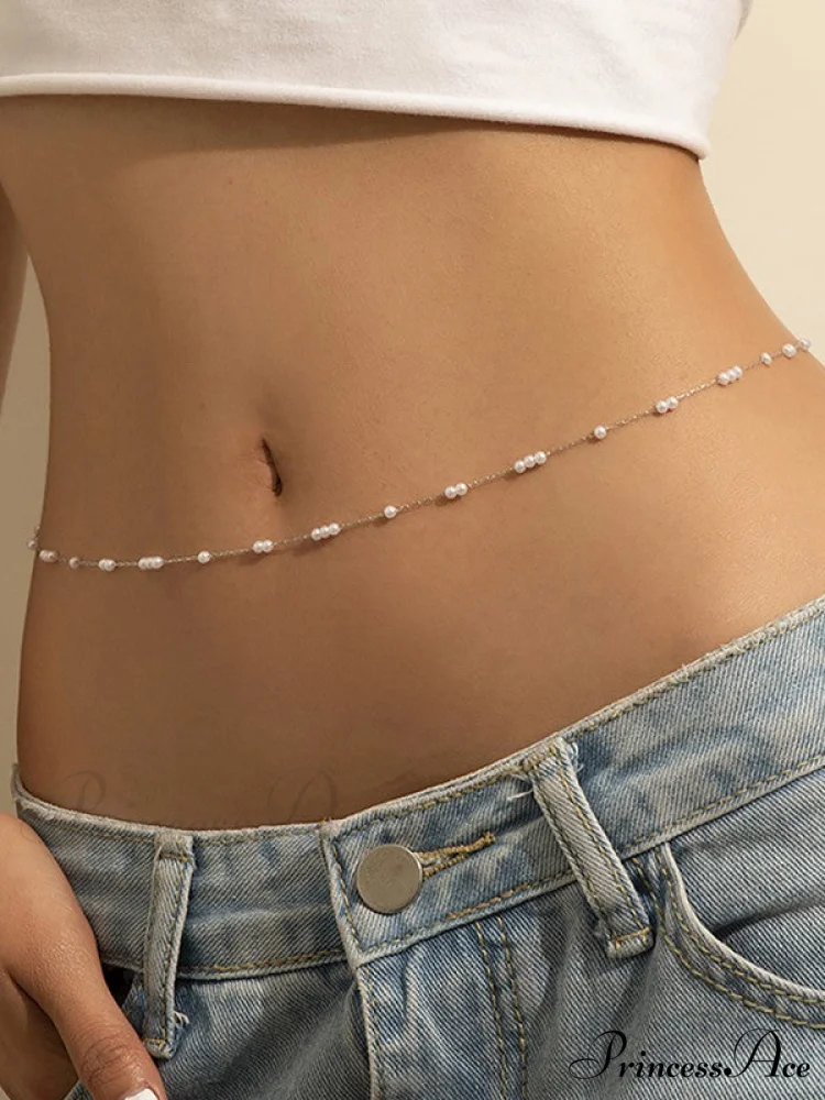 Faux Pearl Graceful Choker Necklace - Image 3