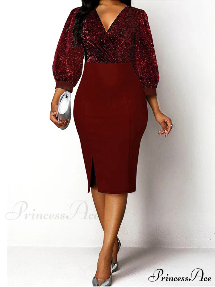 Flared Sleeves Graceful Button Shirt Dress - Image 5
