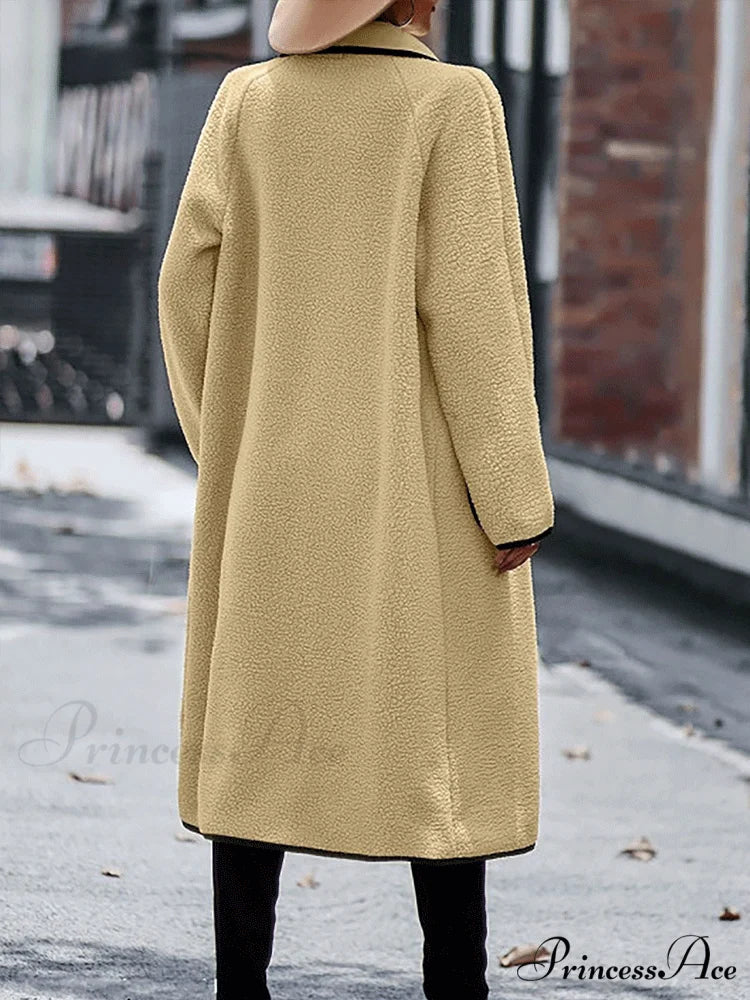 Fleece Charming Solid Coat - Image 10