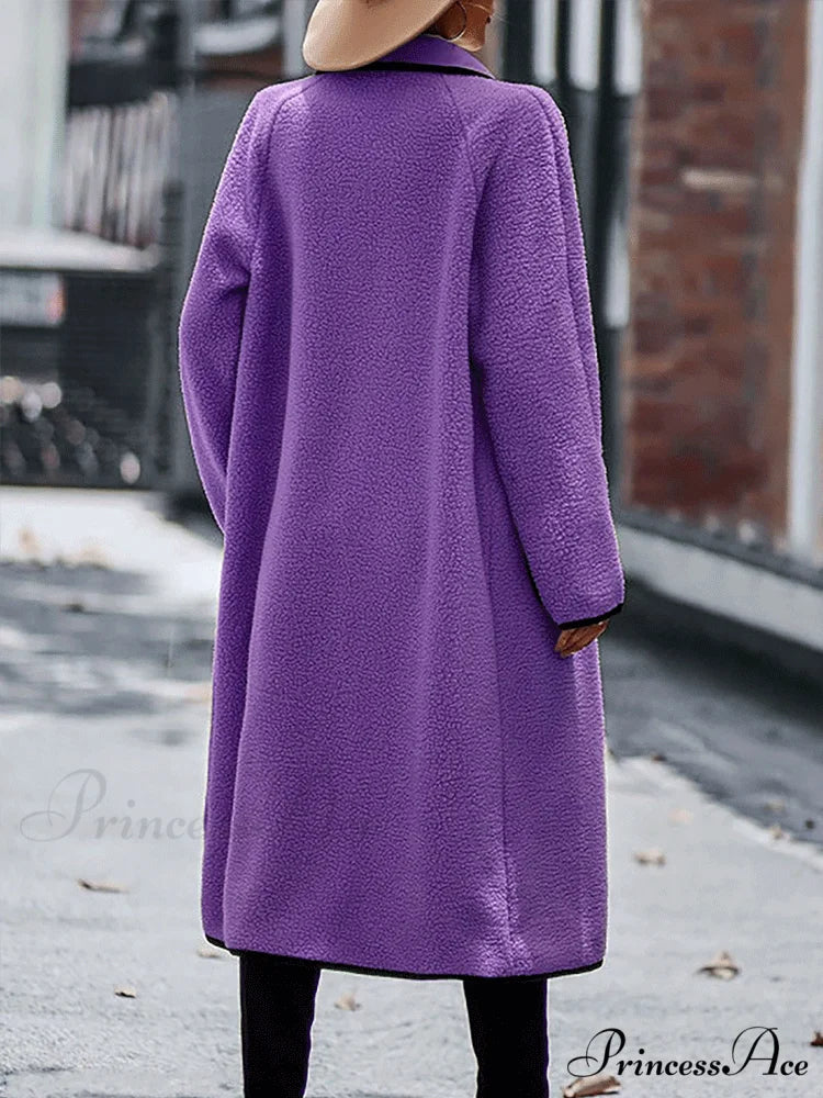 Fleece Charming Solid Coat - Image 2
