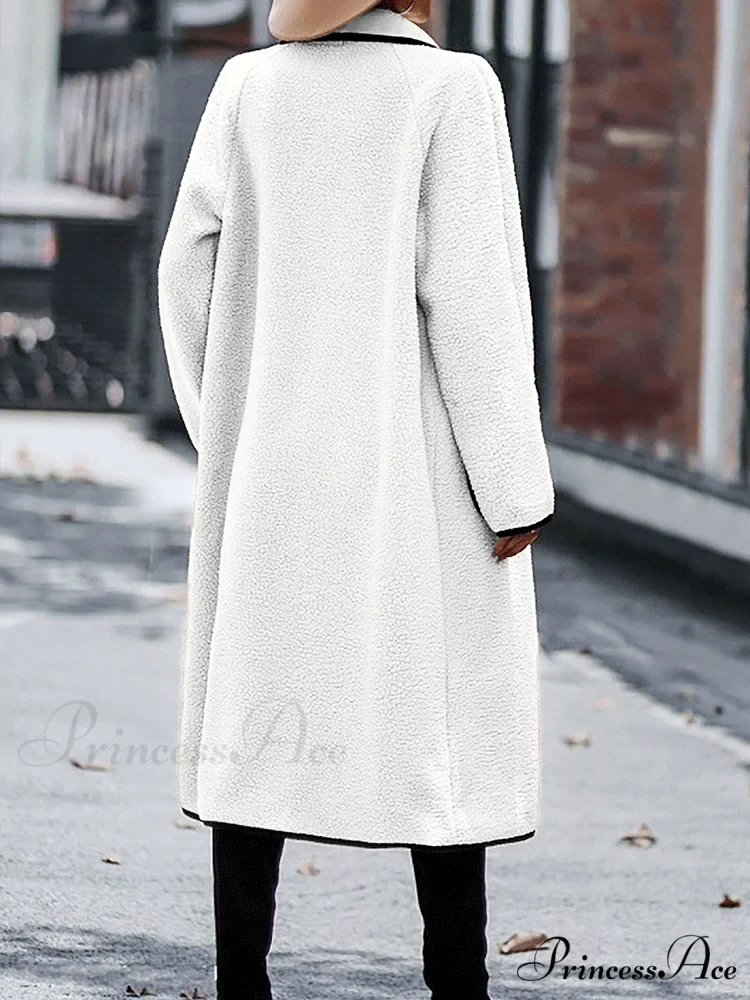 Fleece Charming Solid Coat - Image 6