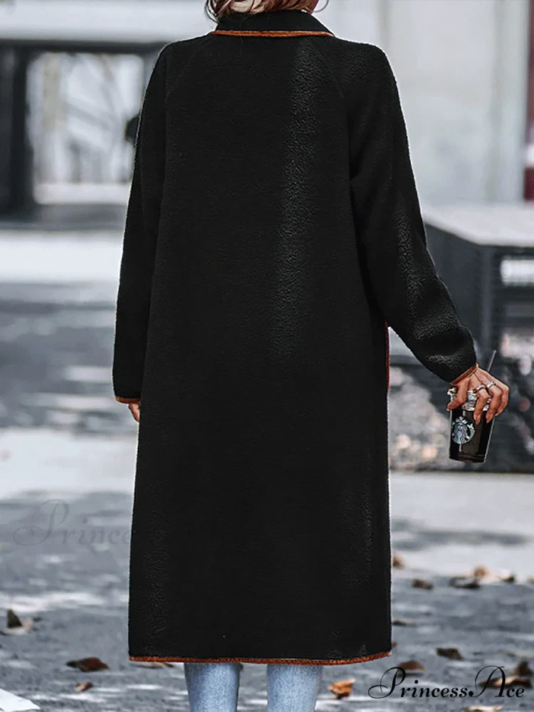 Fleece Charming Solid Coat - Image 8