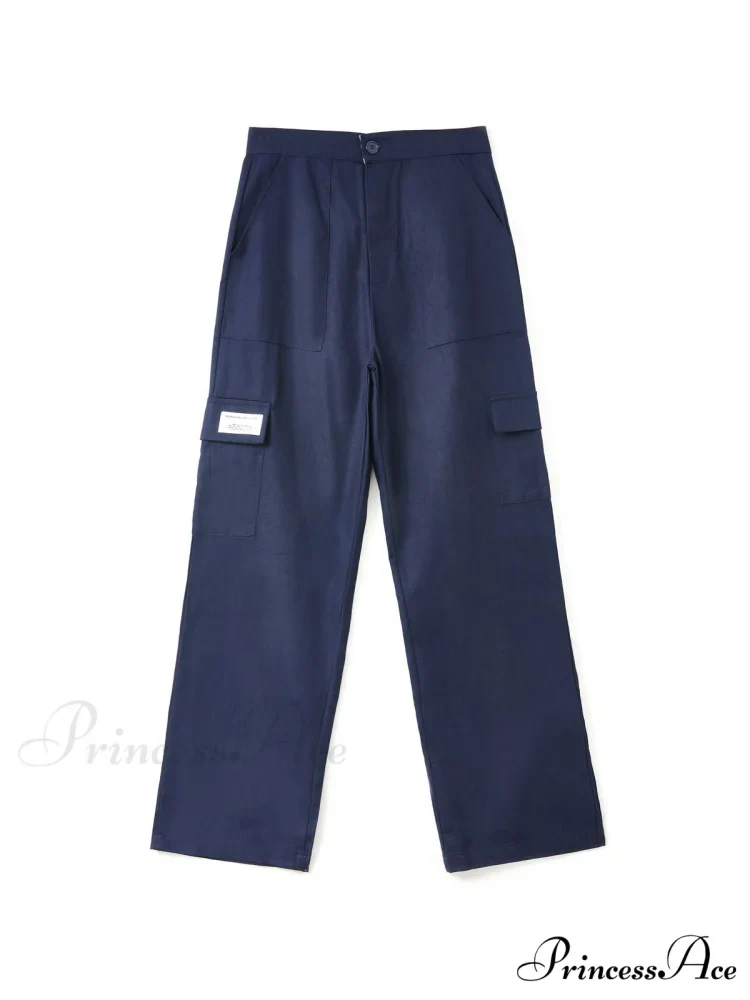 Fold Over Buckle Trendy Belt Denim Mini Skirt - Image 7