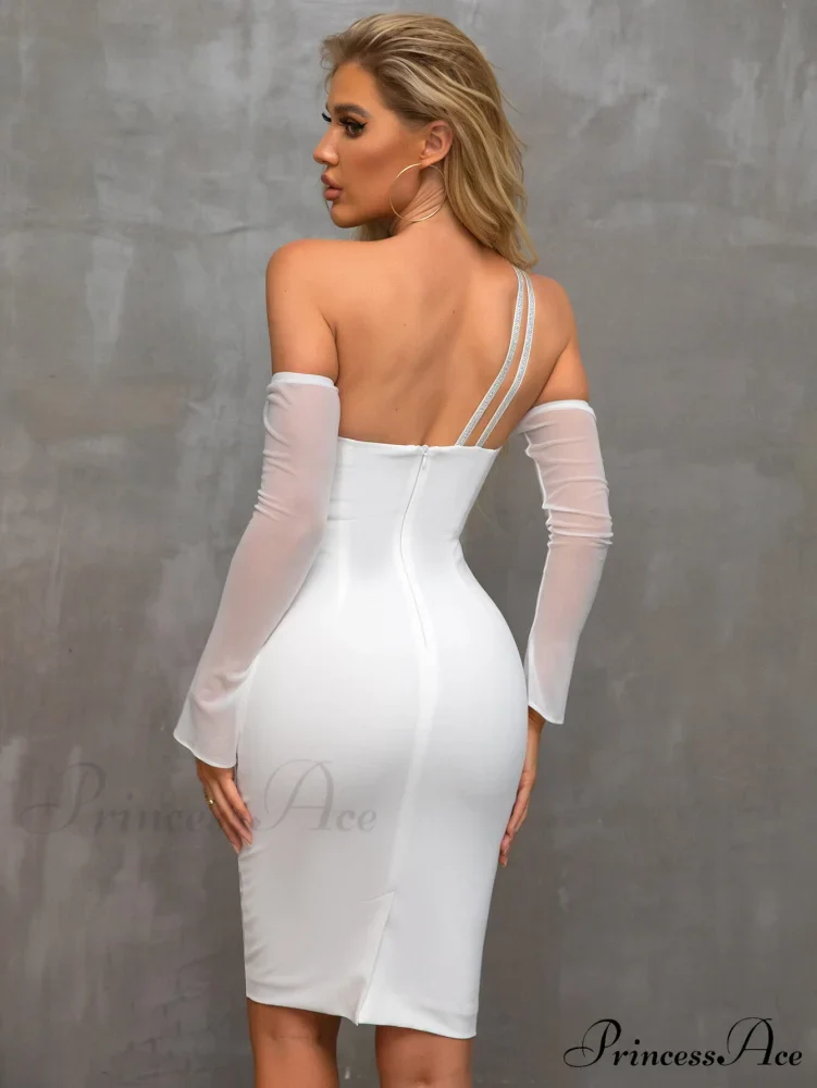 Boning Solid Halter Trendy Tie Satin Dress - Image 2