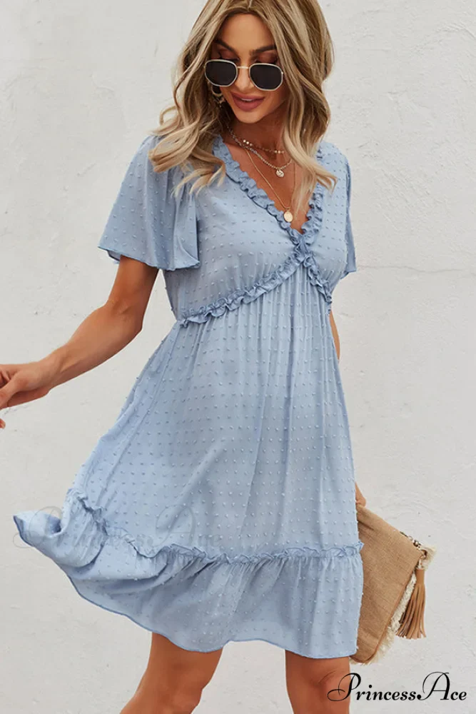 Halter Neck Cutout Trendy Front Solid Color Dress - Image 3