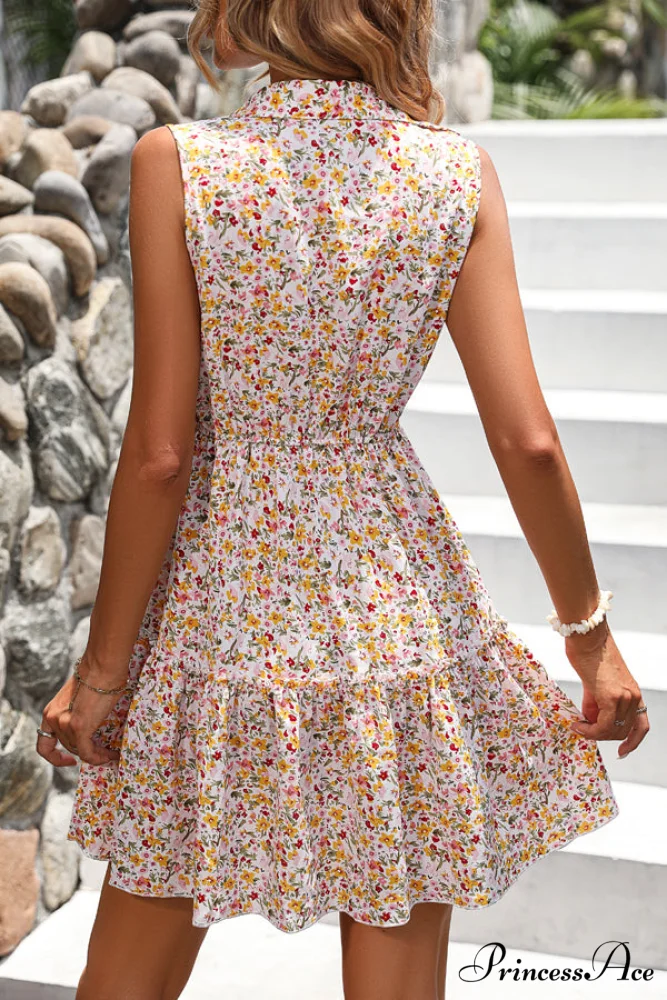 Bohemia Print Knot Front Modern Split Side Maxi Dress - Image 6