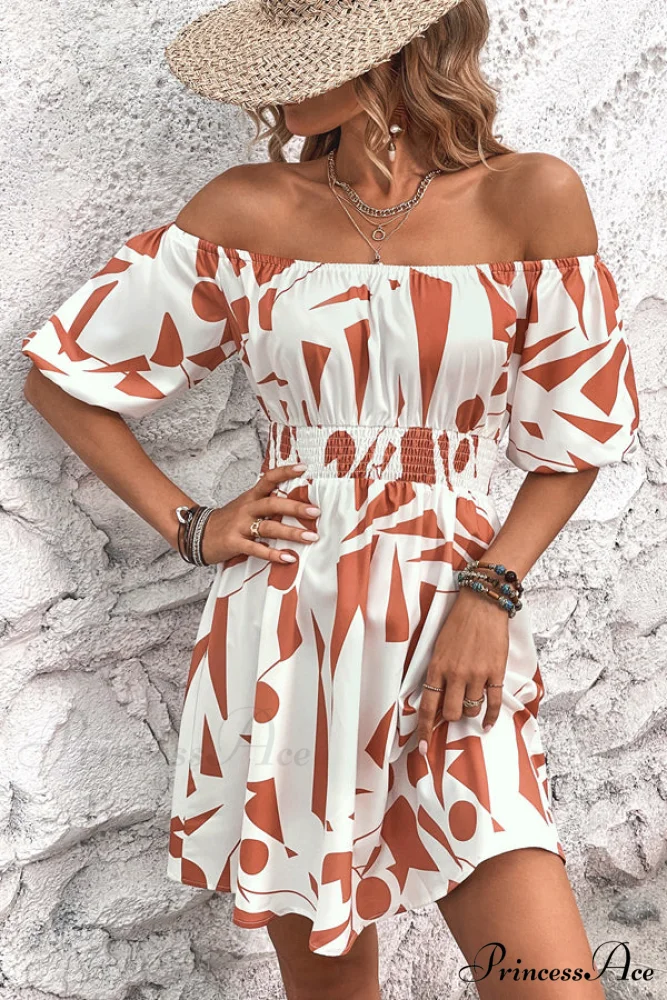 Floral Print Graceful Strapless Mini Dress - Image 3