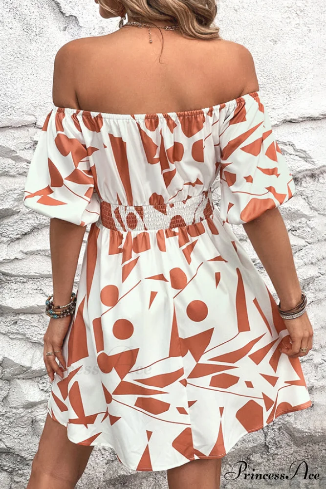 Floral Print Graceful Strapless Mini Dress - Image 5