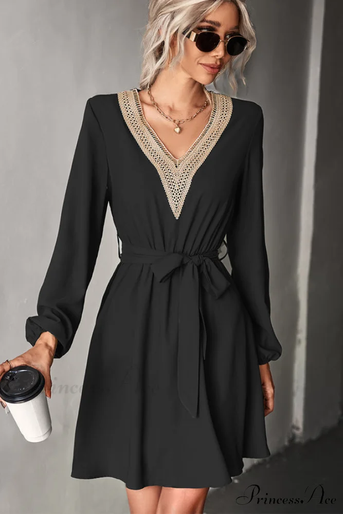 Bohemia Smocked Bust Trendy Long Sleeve Printed Dress - Image 3