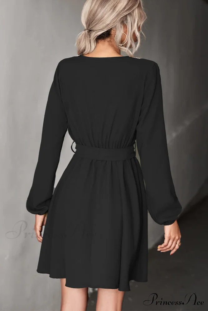 Bohemia Smocked Bust Trendy Long Sleeve Printed Dress - Image 5