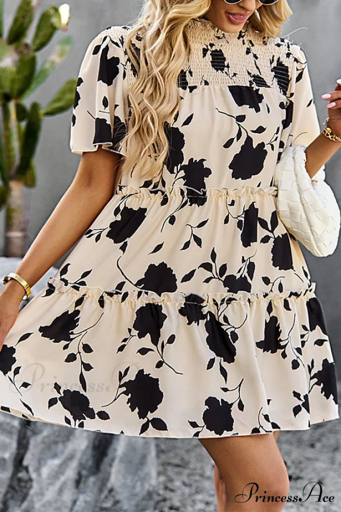 Dot Print Sleeveless Trendy V Neck Maxi Dress - Image 2