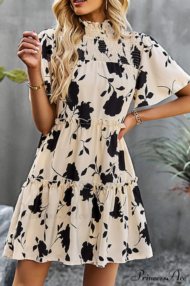 Dot Print Sleeveless Trendy V Neck Maxi Dress - Image 3
