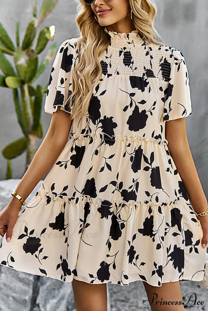 Dot Print Sleeveless Trendy V Neck Maxi Dress - Image 5