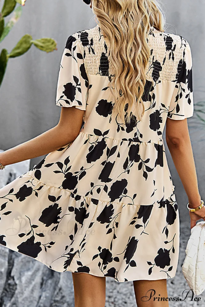Dot Print Sleeveless Trendy V Neck Maxi Dress - Image 6