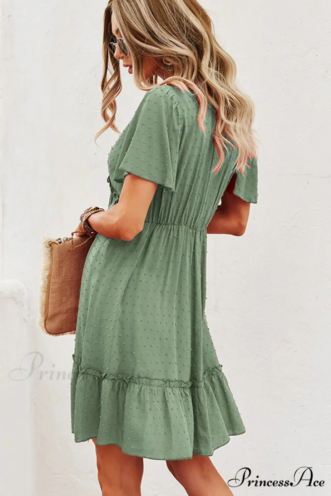 Bohemian Floral Print Trendy Casual Mini Dress - Image 5