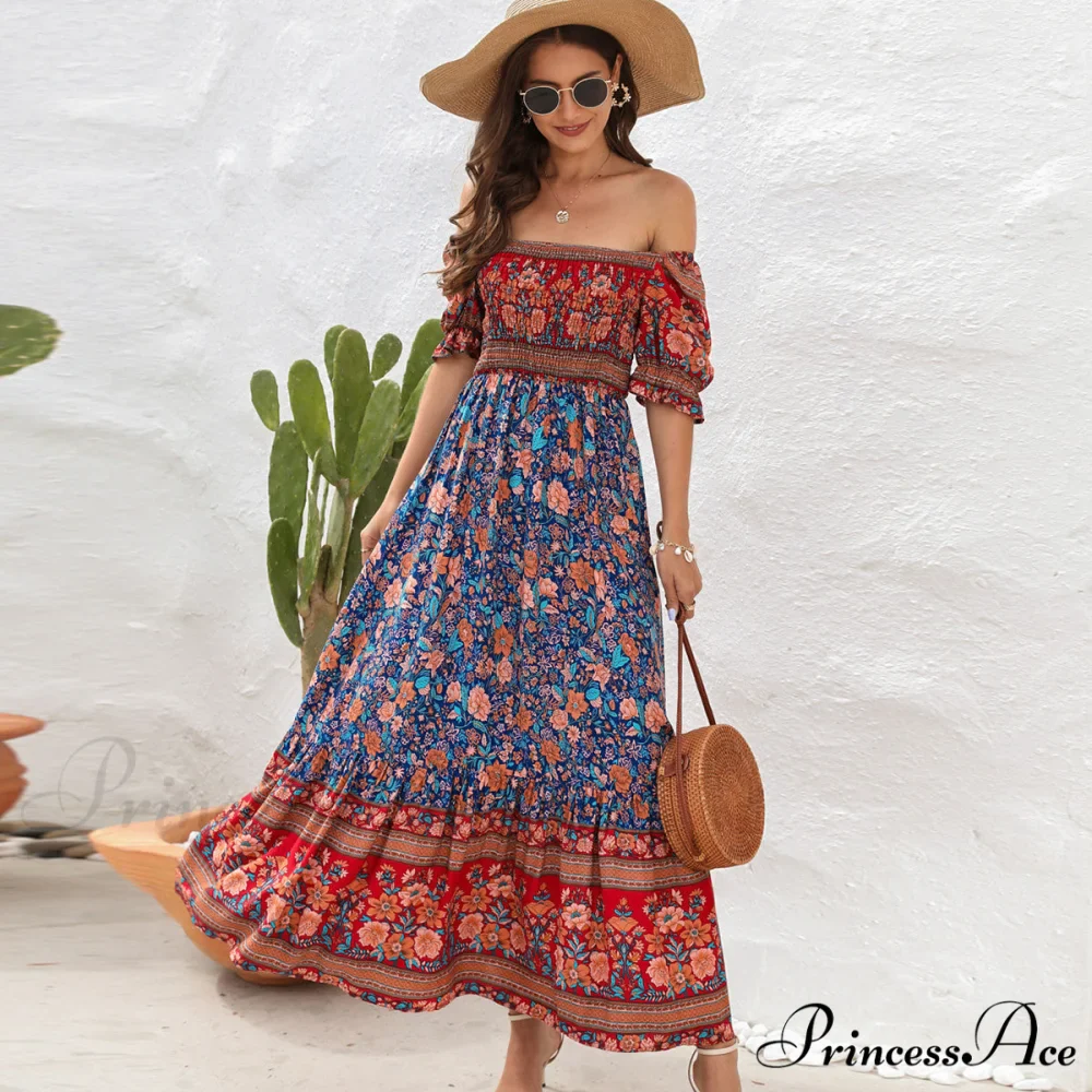 Floral Print Tie Waist Modern Strapless Mini Length Dress - Image 7