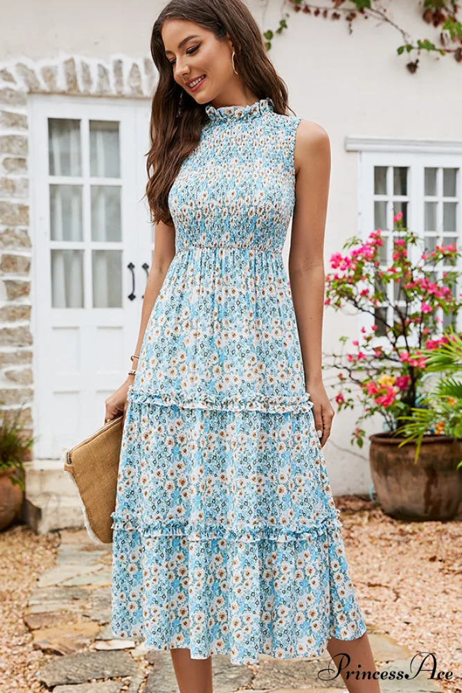 Fashion Printed Graceful Casual Mini Dress - Image 3
