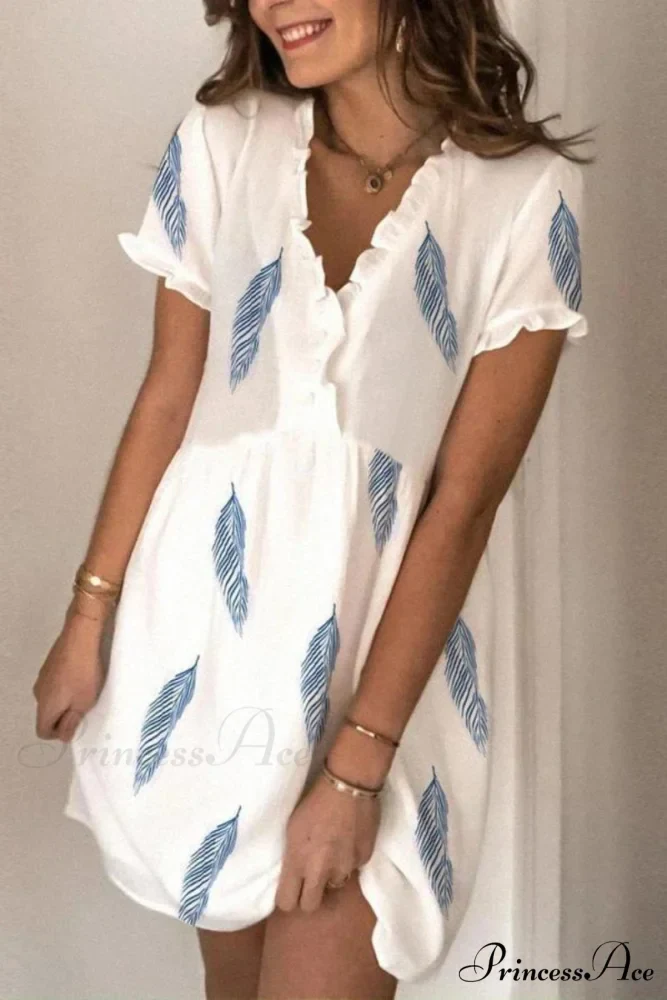 Dew Shoulder White Trendy Ankle Length Dress - Image 2