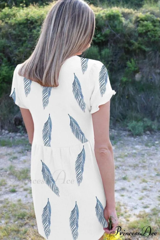 Dew Shoulder White Trendy Ankle Length Dress - Image 3