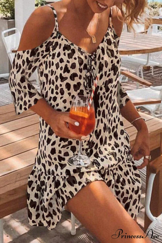 Go Your Own Trendy Way Feather Print Dress - Image 2