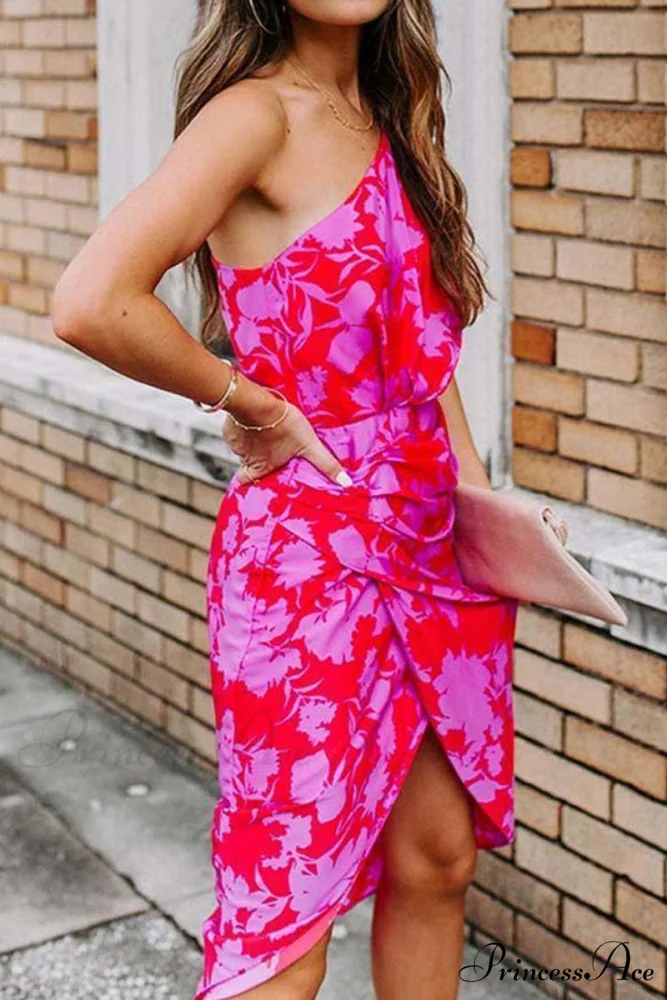 Floral Printed Graceful Wrap Maxi Dress - Image 2