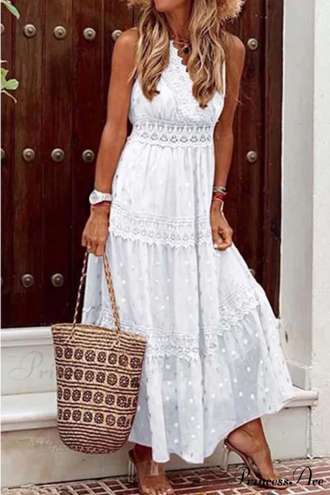 Bohemian Beach Graceful Maxi Dress - Image 4