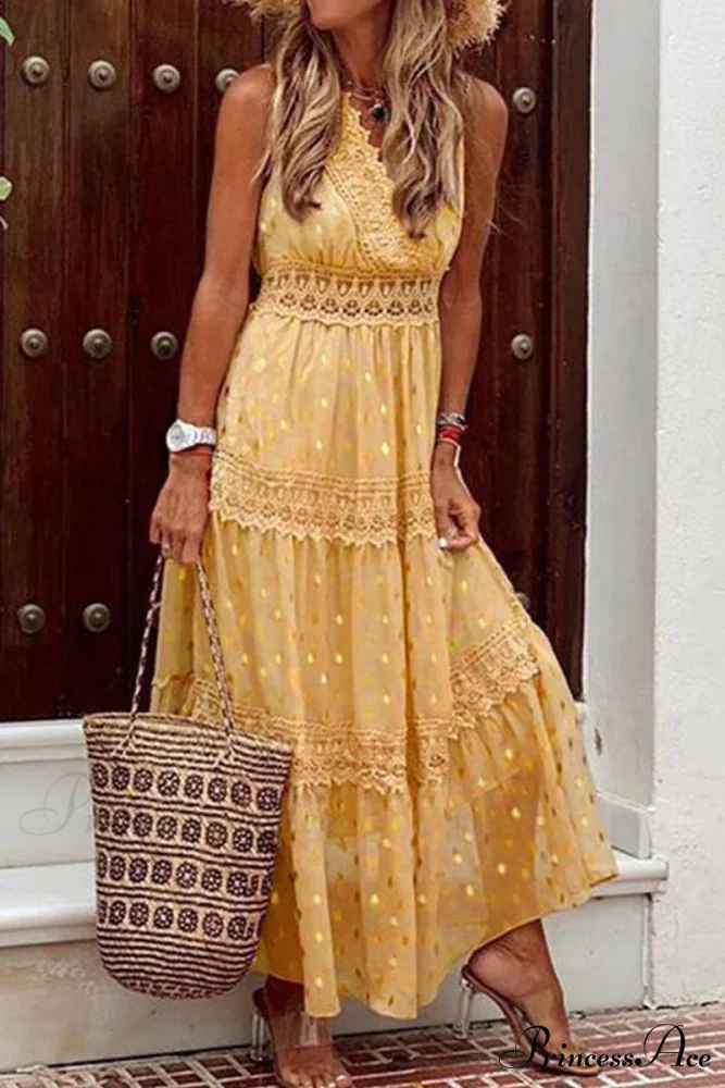 Bohemian Beach Graceful Maxi Dress - Image 5