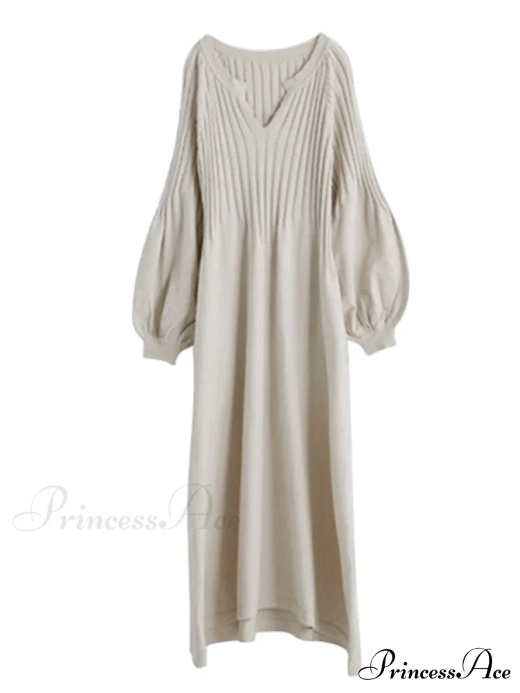 Casual Long Sleeves Solid Modern Color High-Neck Mini Dresses - Image 10
