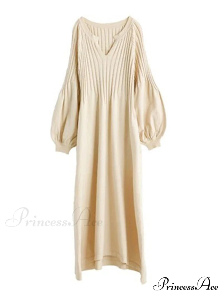 Casual Long Sleeves Solid Modern Color High-Neck Mini Dresses - Image 11