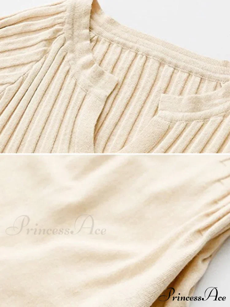 Casual Long Sleeves Solid Modern Color High-Neck Mini Dresses - Image 7