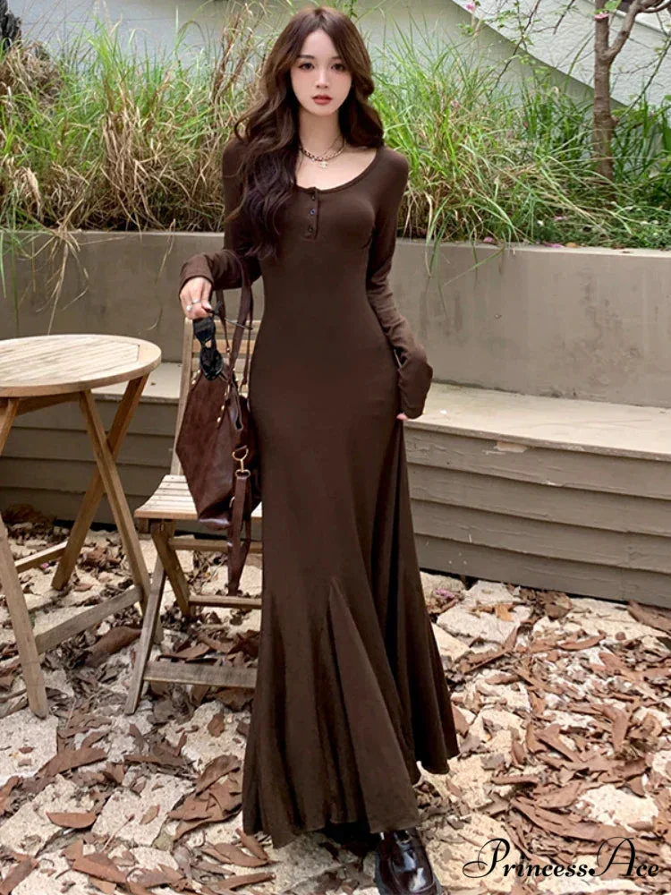 Elegant Formal Solid Slit Asymmetrical Classic Oblique Collar Evening Dress Dresses - Image 2