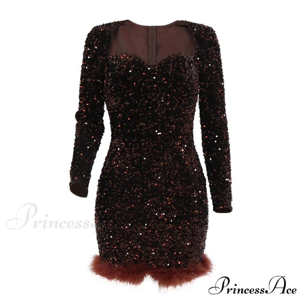 Sexy Luxury High Trendy Waist Short Dress - Image 13