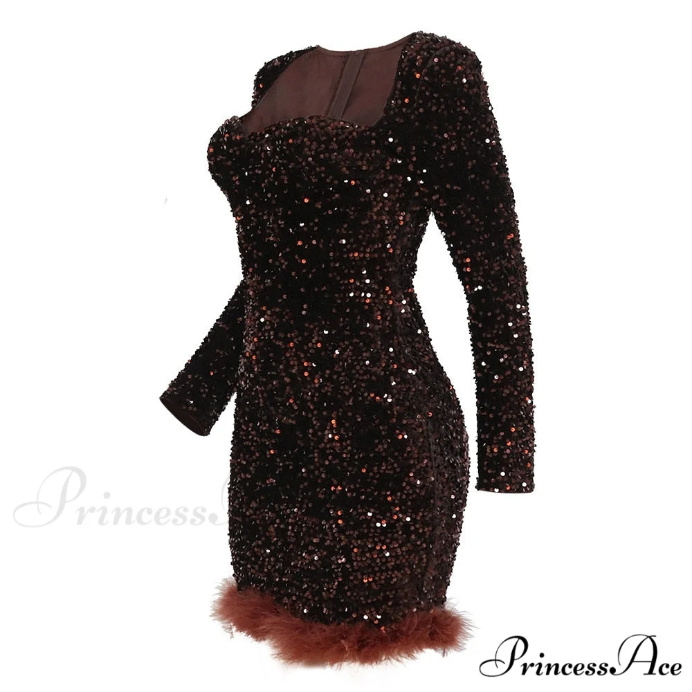 Sexy Luxury High Trendy Waist Short Dress - Image 14