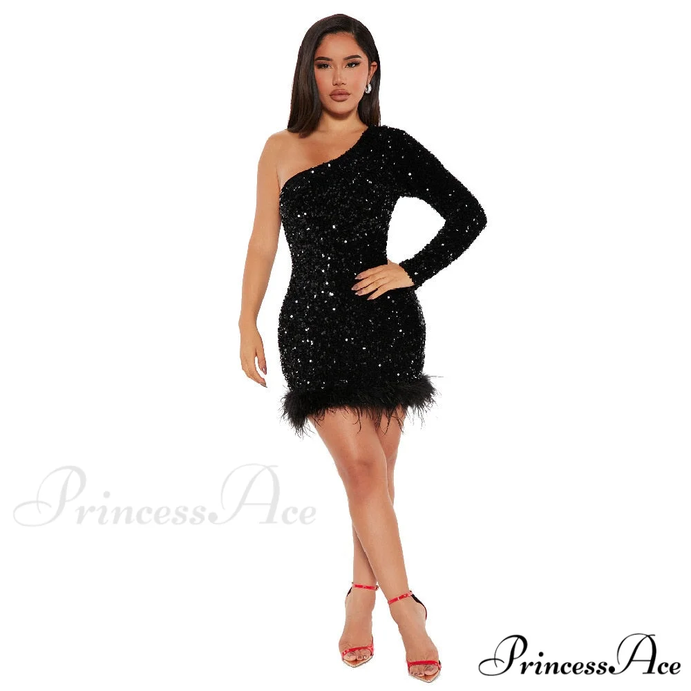 Sexy Luxury High Trendy Waist Short Dress - Image 8
