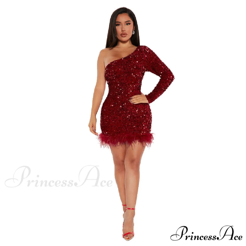 Sexy Luxury High Trendy Waist Short Dress - Image 9