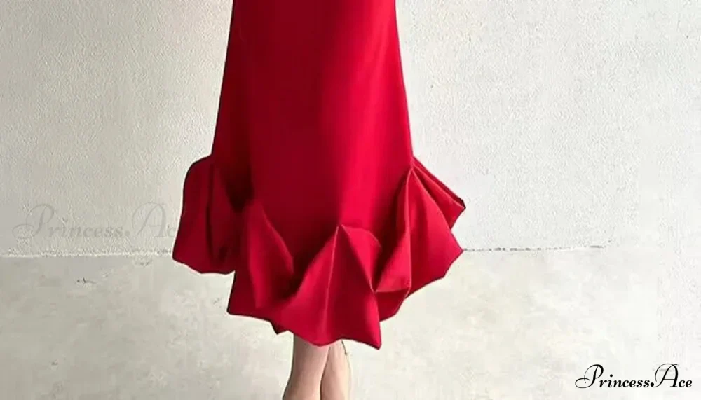 Sexy Slanted One Shoulder Modern Slim Chain Floral Maxi Dress - Image 6