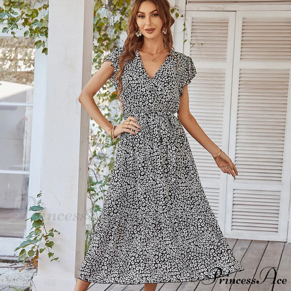 Pink Boho Resort Trendy Ladies Maxi Dress - Image 7